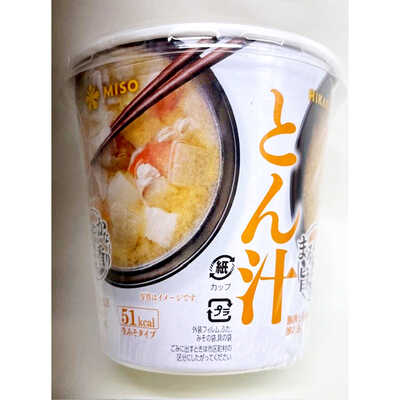 とん汁 カップタイプ 即席食品 カップみそ汁 まろやかな旨みと香り とん汁 1食 | ひかり味噌