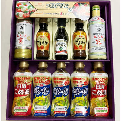 【訳あり商品】プレミアムオイル&ヘルシーオイル&キッコ-マンNK-50A