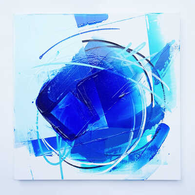 ぷうあ　絵画４点 フラワーボート160x120cm タッチドピクチャー ｜【KARE】ドイツ