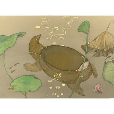 すっぽんに月影