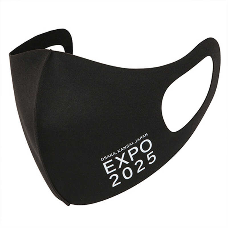 ＜大丸松坂屋＞ 2025大阪・関西万博公式ライセンス商品 EXPO2025 抗菌マスクケース ロゴマーク モノグラム 01 ブラック