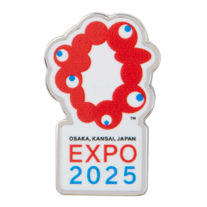  2025大阪・関西万博公式ライセンス商品 EXPO2025 ピンバッジ ロゴマーク タテ組み 01