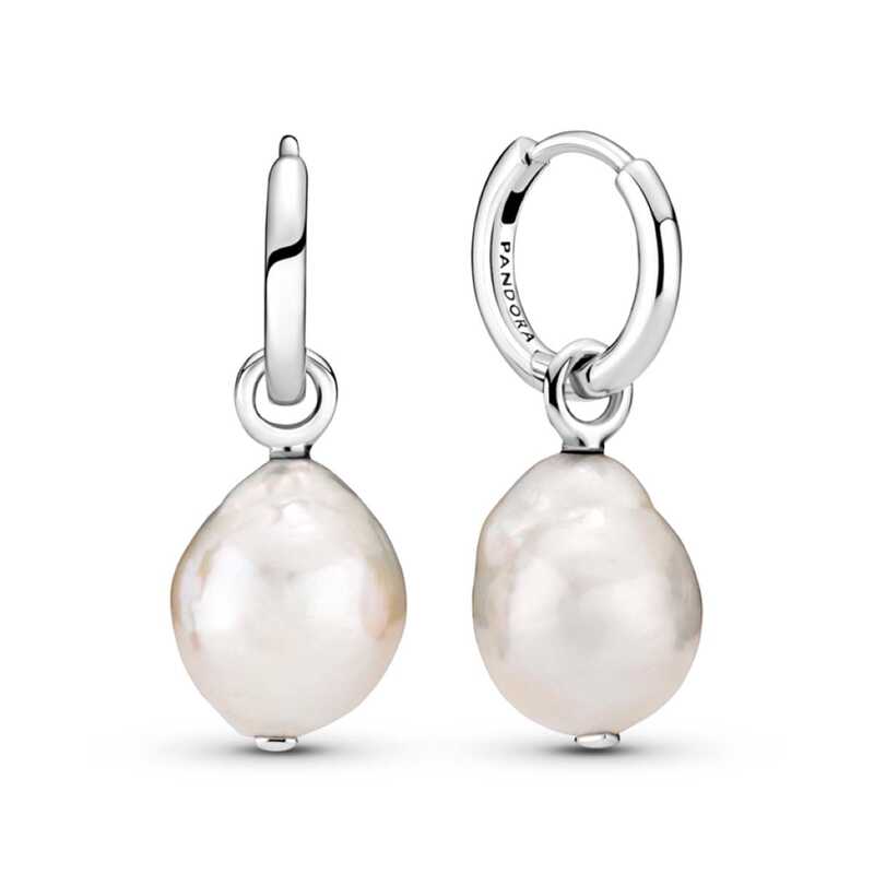 ＜大丸松坂屋＞ PANDORA／パンドラ Freshwater Cultured Baroque Pearl Earrings画像