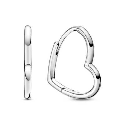 Open Heart Stud Earrings