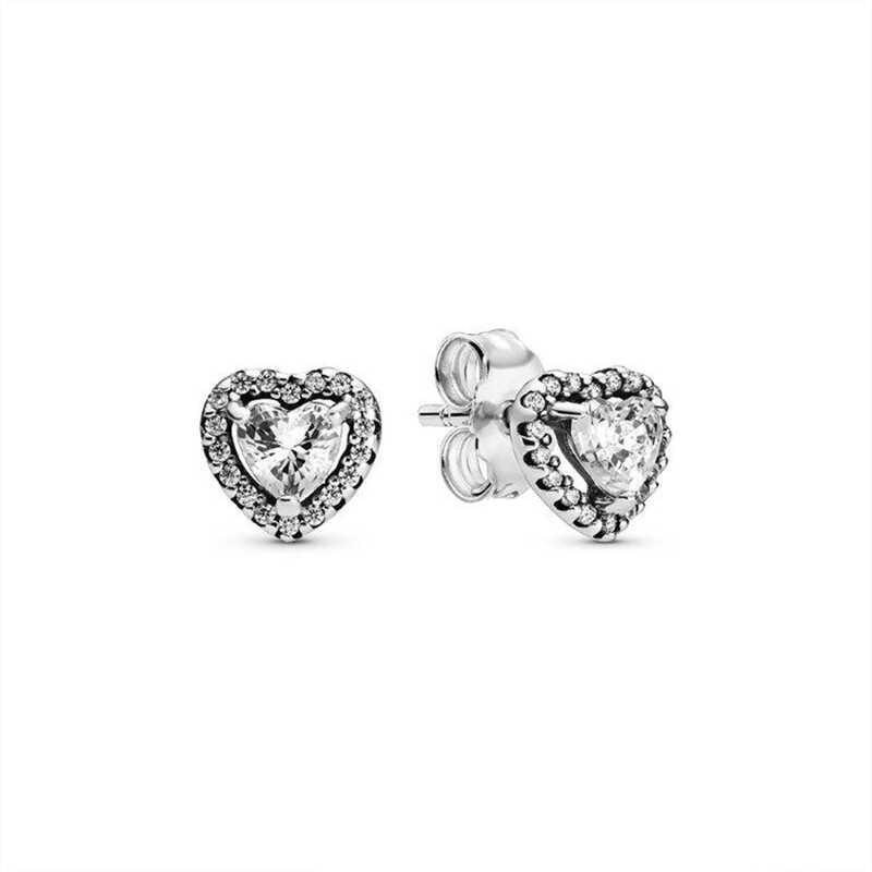 ＜大丸松坂屋＞ パンドラ Elevated Heart Stud Earrings