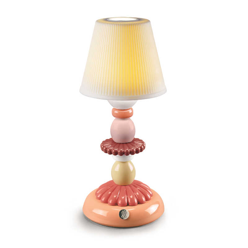 ＜大丸松坂屋＞ リヤドロ Lotus Firefly Lamp（Coral）画像