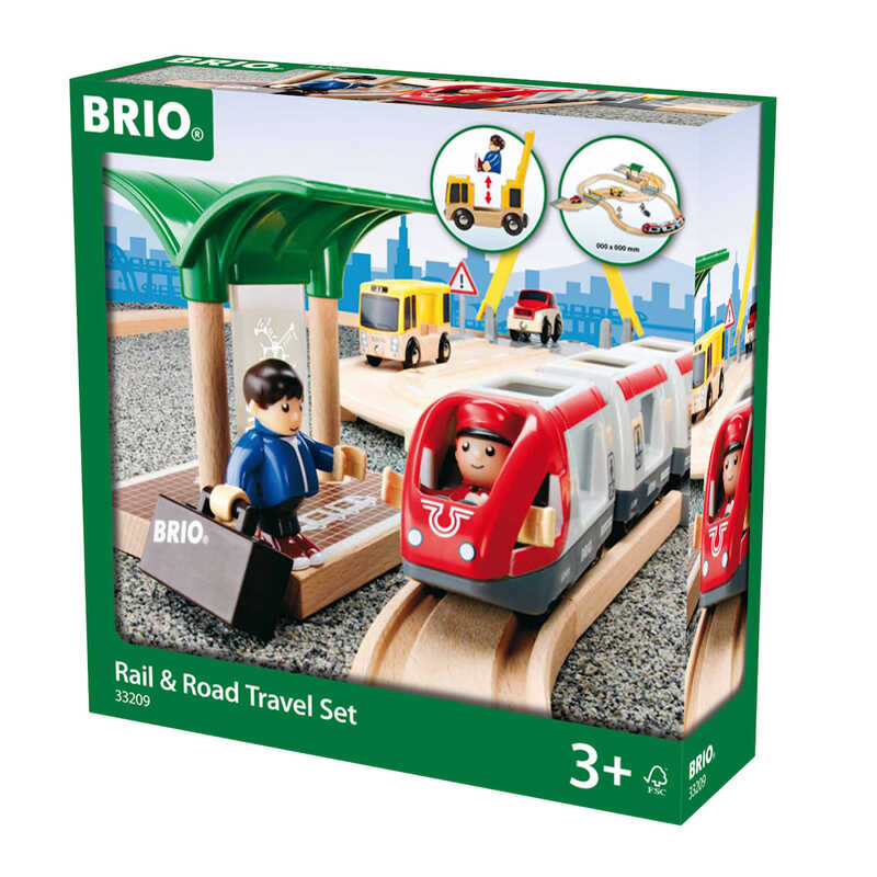 BRIO メトロシティトレイン・レール＆ロードトラベル・黒い特急列車