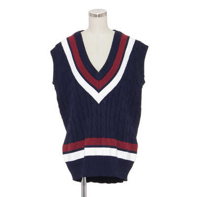 BI-COLOR DEEP V NECK VEST | ALL | MADISONBLUE