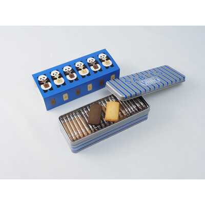 【パンダ来日５３周年記念　クリアカード（全１１種）】付き　パンダパッケージサブレ２２枚入×３