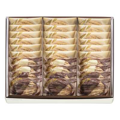 【上野パンダファミリー　しおり　シャンシャンＶｅｒ．】付き　リーフパイコレクション３０枚入