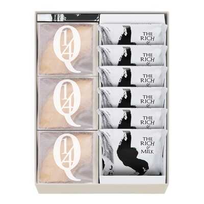 【歴代パンダノベルティ（シャオシャオ・レイレイ）】付き　黒船詰合せ（クアルトバウム３個、ザリッチアンドミルク６枚）