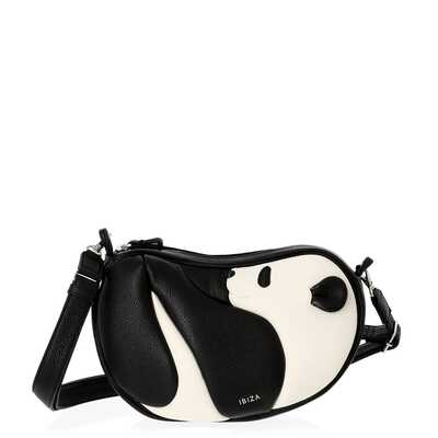 【パンダ来日５３周年記念　クリアカード（全１１種セット）】付き　〈パンダ〉レザーショルダーバッグ