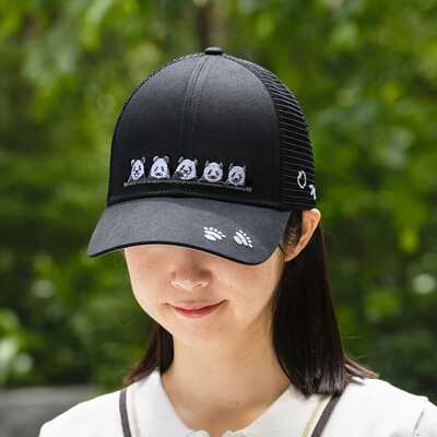 【歴代パンダノベルティ（シャンシャン）】付き　上野パンダファミリー　メッシュキャップ